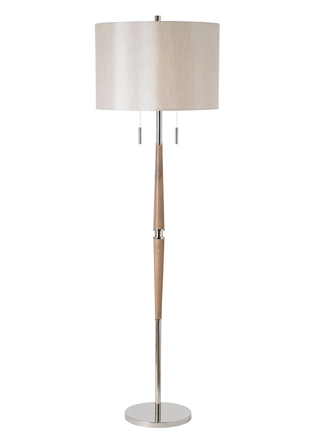 Altesse 2 Light Floor Lamp Polished Nickel