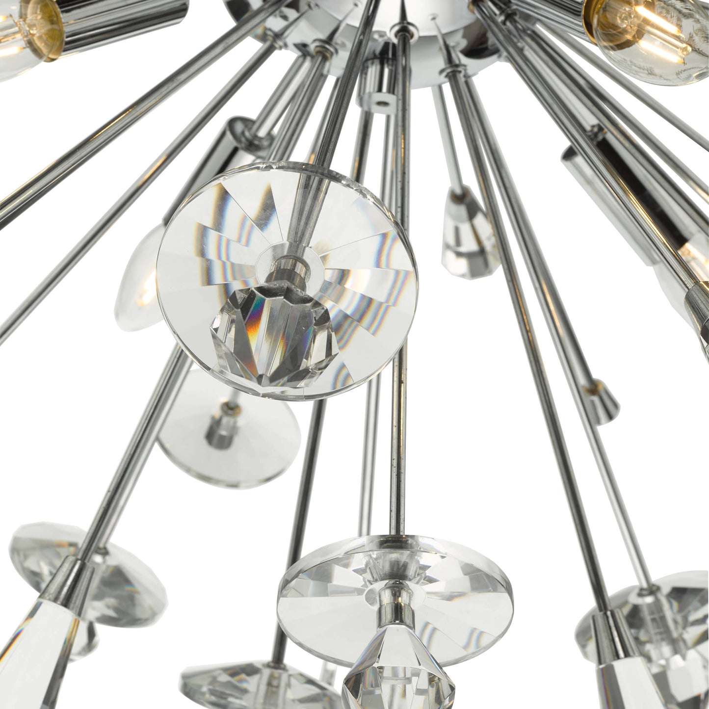 Exodus 8 Light Polished Chrome Pendant Ceiling Light