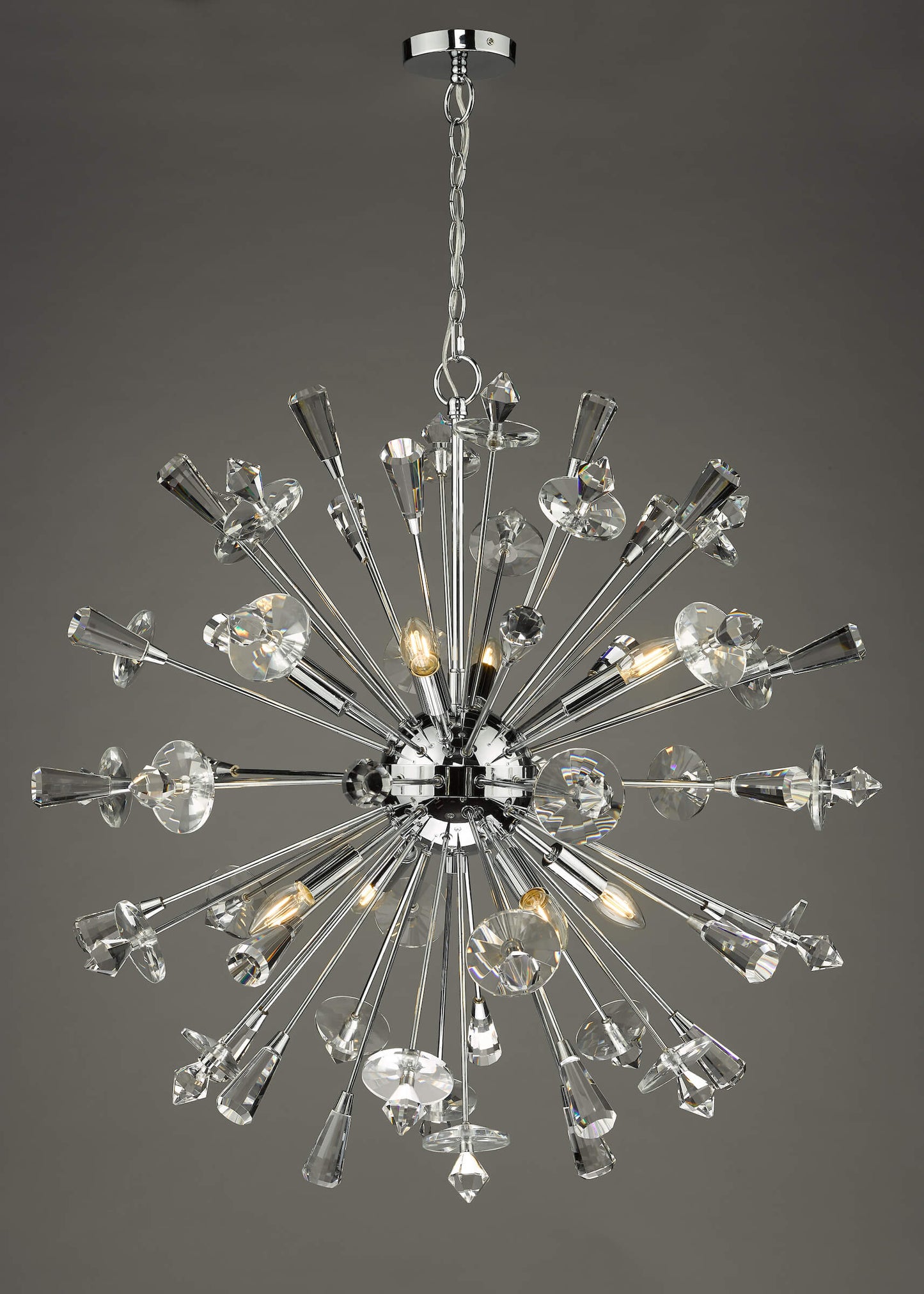 Exodus 8 Light Polished Chrome Pendant Ceiling Light