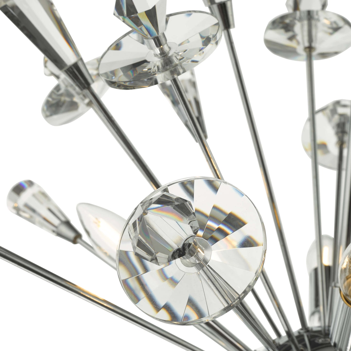 Exodus 8 Light Polished Chrome Pendant Ceiling Light