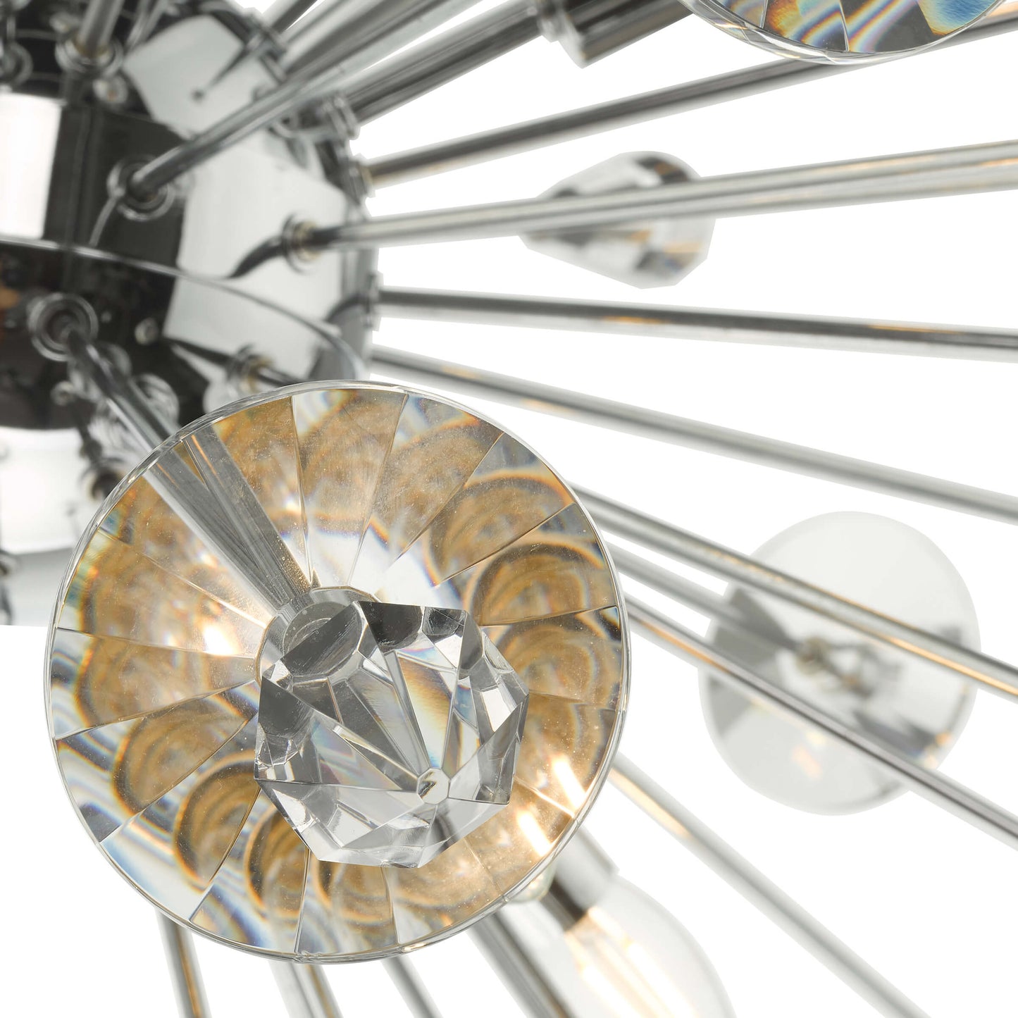 Exodus 8 Light Polished Chrome Pendant Ceiling Light