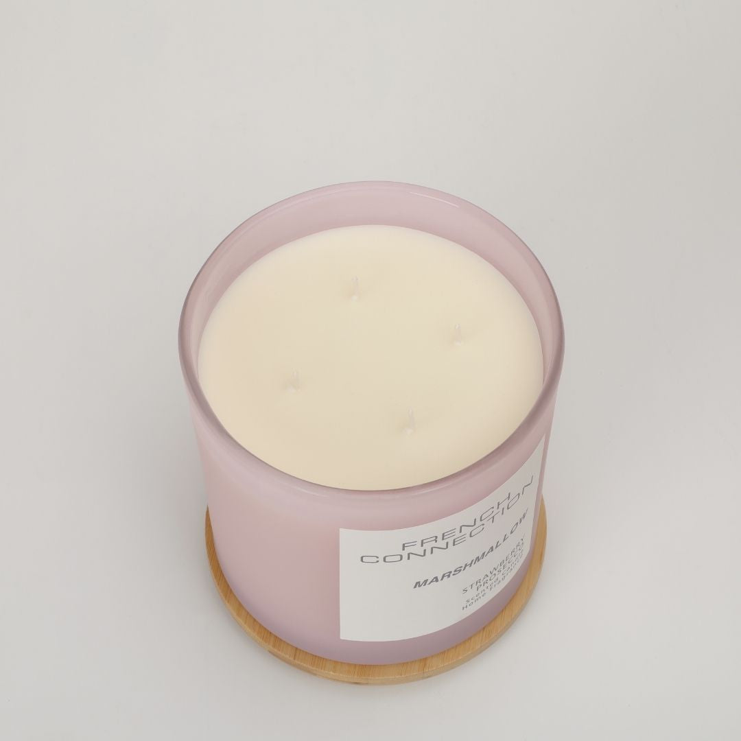 French Connection 4 Wick Scented Candle Marshmallow