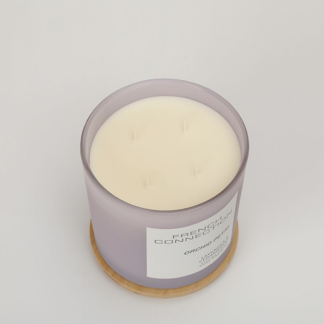 French Connection 4 Wick Scented Candle Orchid Petal