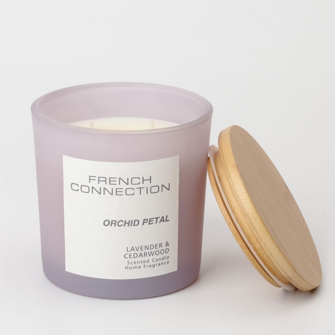 French Connection 2 Wick Scented Candle Orchid Petal