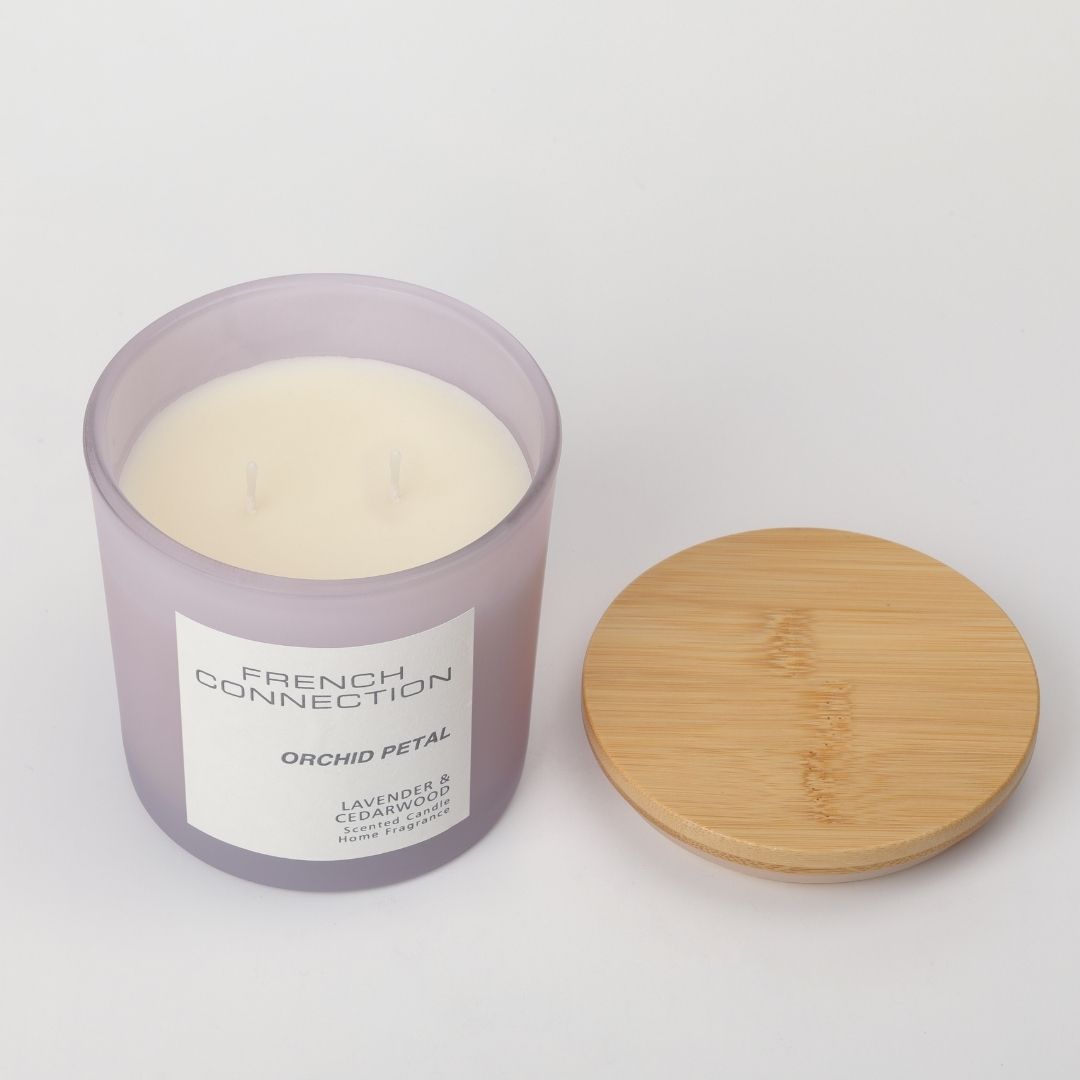 French Connection 2 Wick Scented Candle Orchid Petal