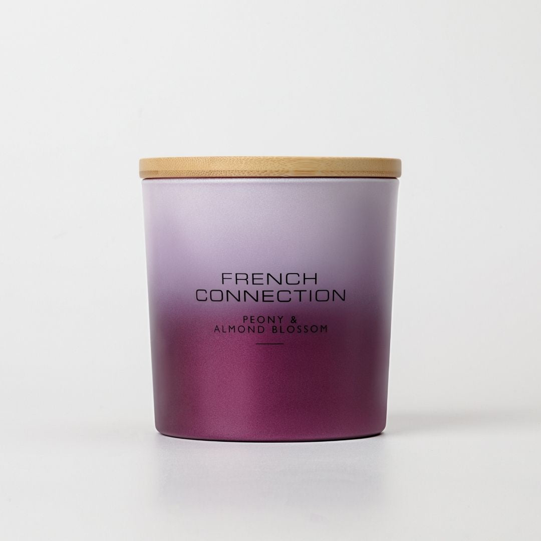 French Connection 2 Wick Scented Candle Peony & Almond Blossom