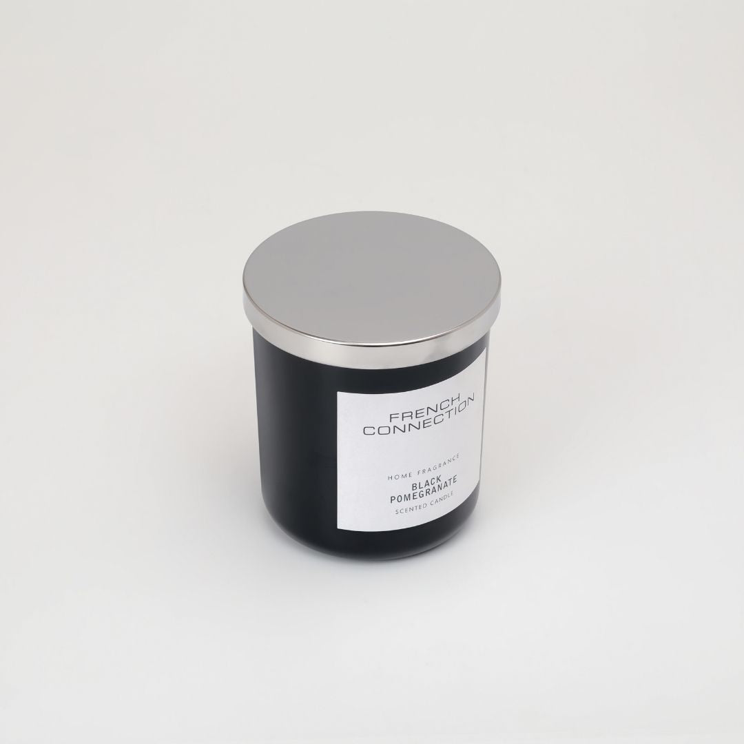 French Connection 1 Wick Scented Candle Black Pomegranate