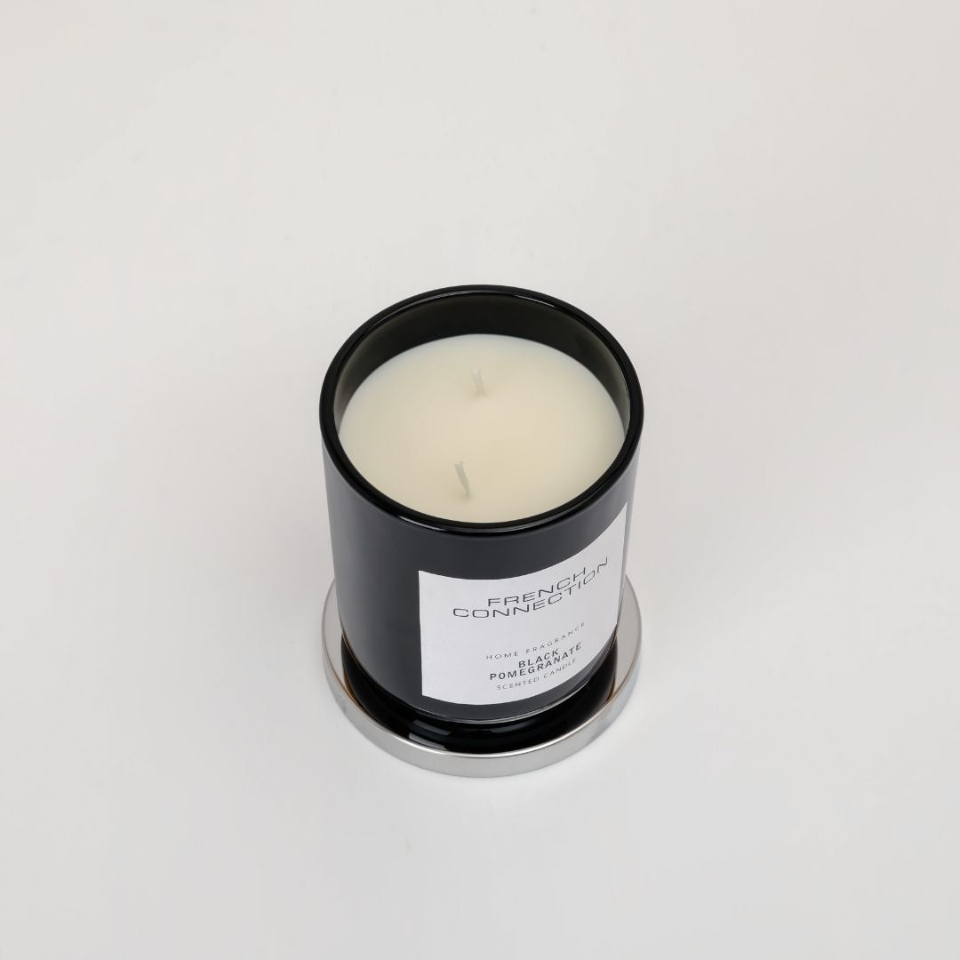 French Connection 1 Wick Scented Candle Black Pomegranate