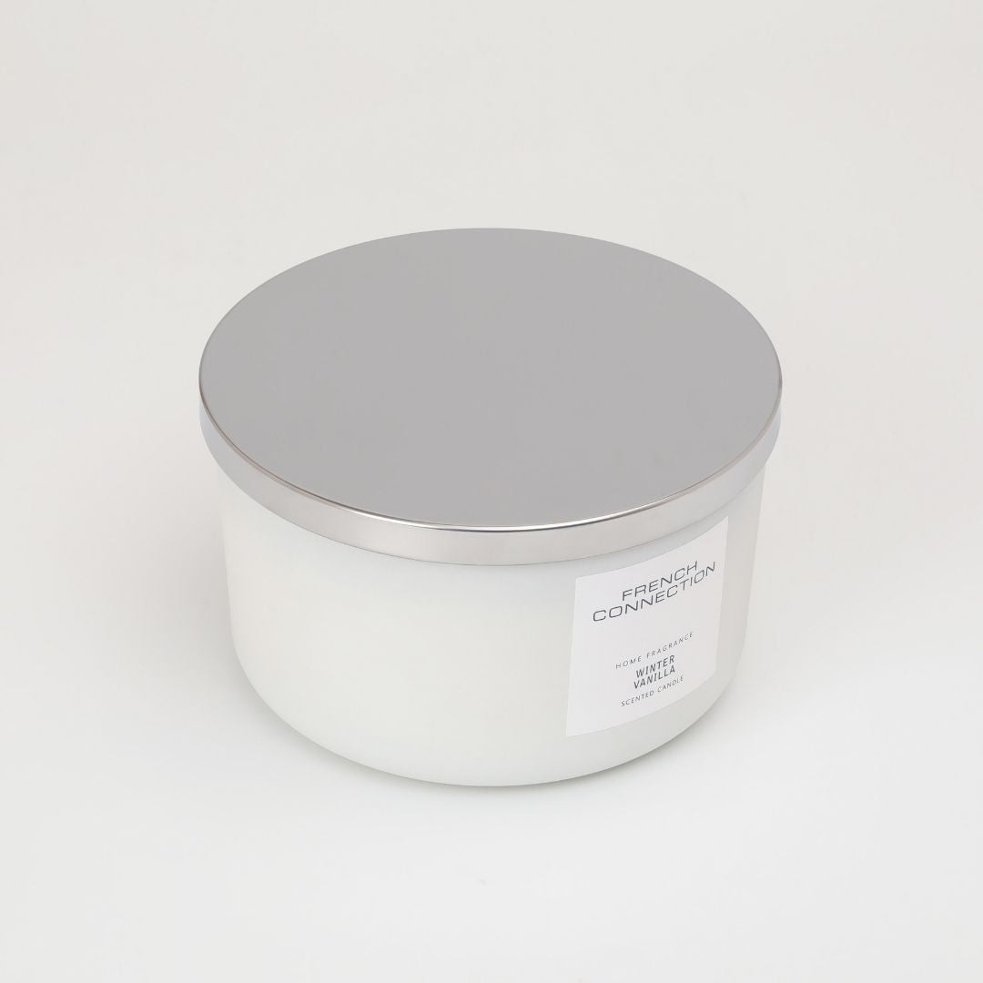 French Connection 3 Wick Scented Candle Winter Vanilla