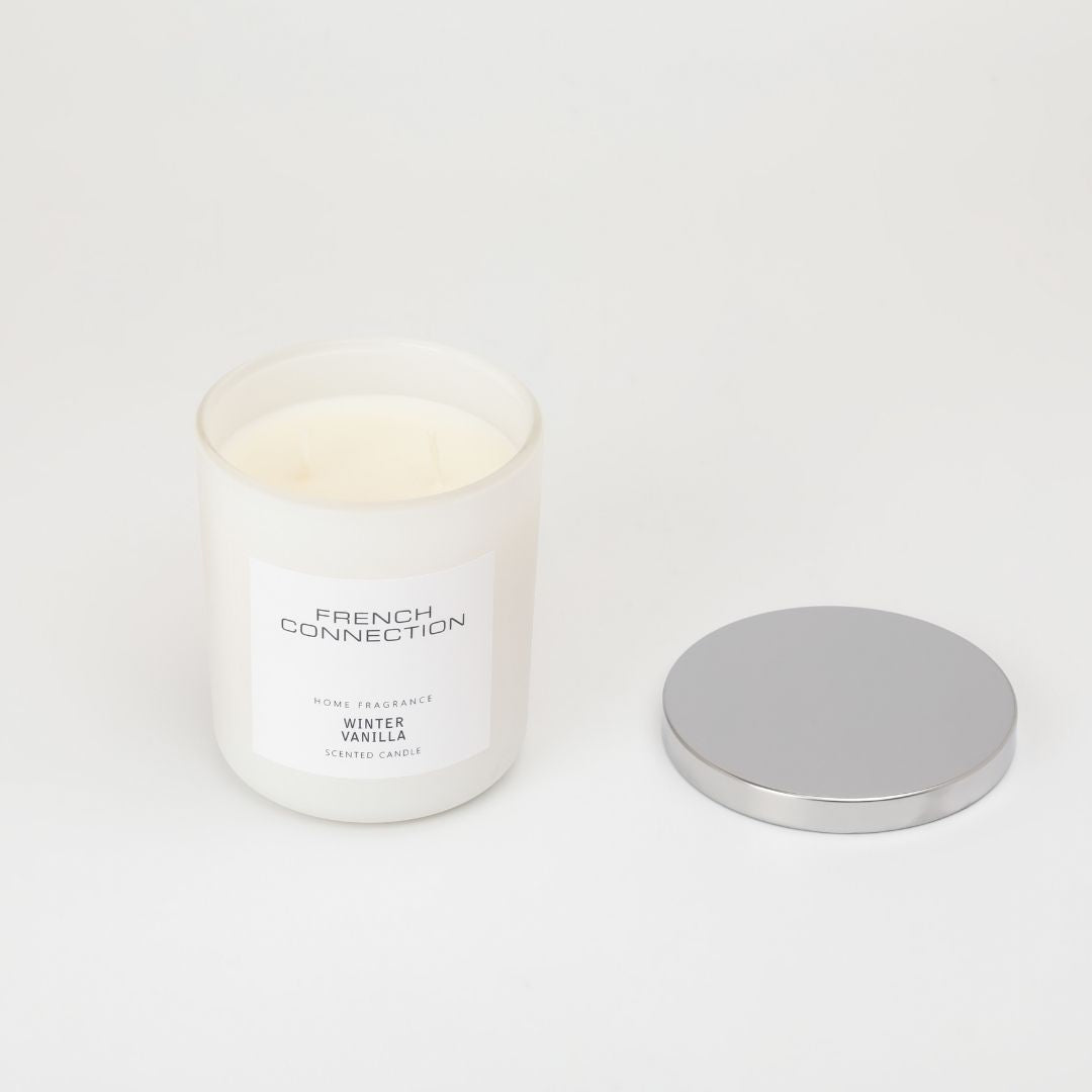French Connection 2 Wick Scented Candle Winter Vanilla