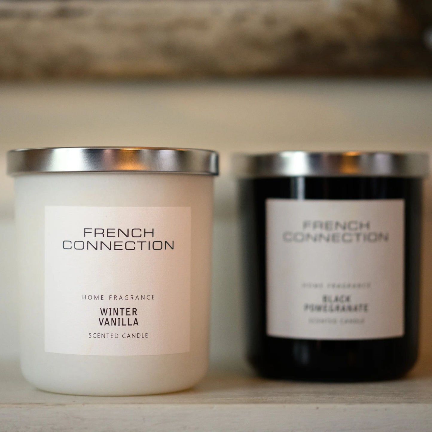 French Connection 2 Wick Scented Candle Winter Vanilla