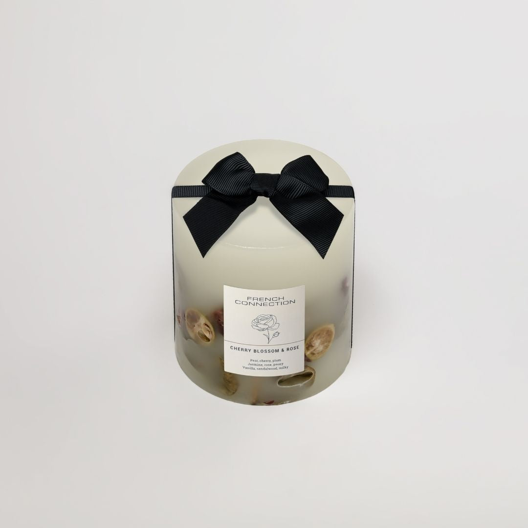 French Connection 1 Wick Scented Candle Cherry Blossom & Rose