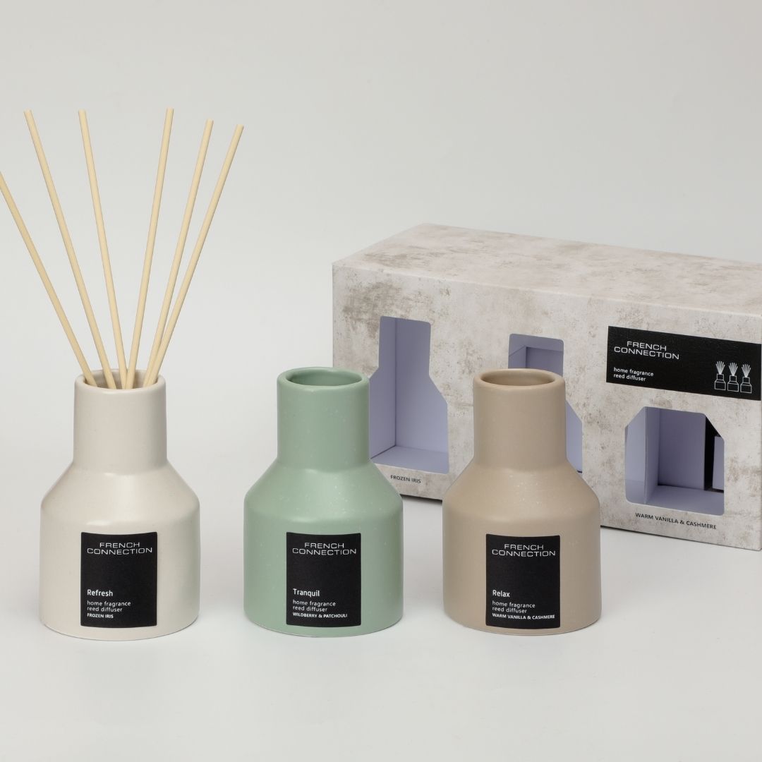 French Connection Set of 3 Small Mixed Reed Diffusers