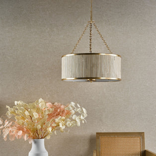 Fenella 5 Light Gold Pendant Ceiling Light