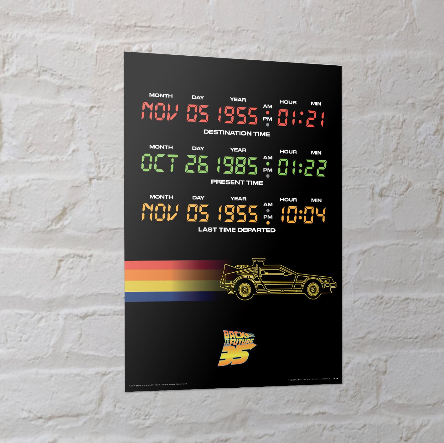 Back To The Future Frame 30X40