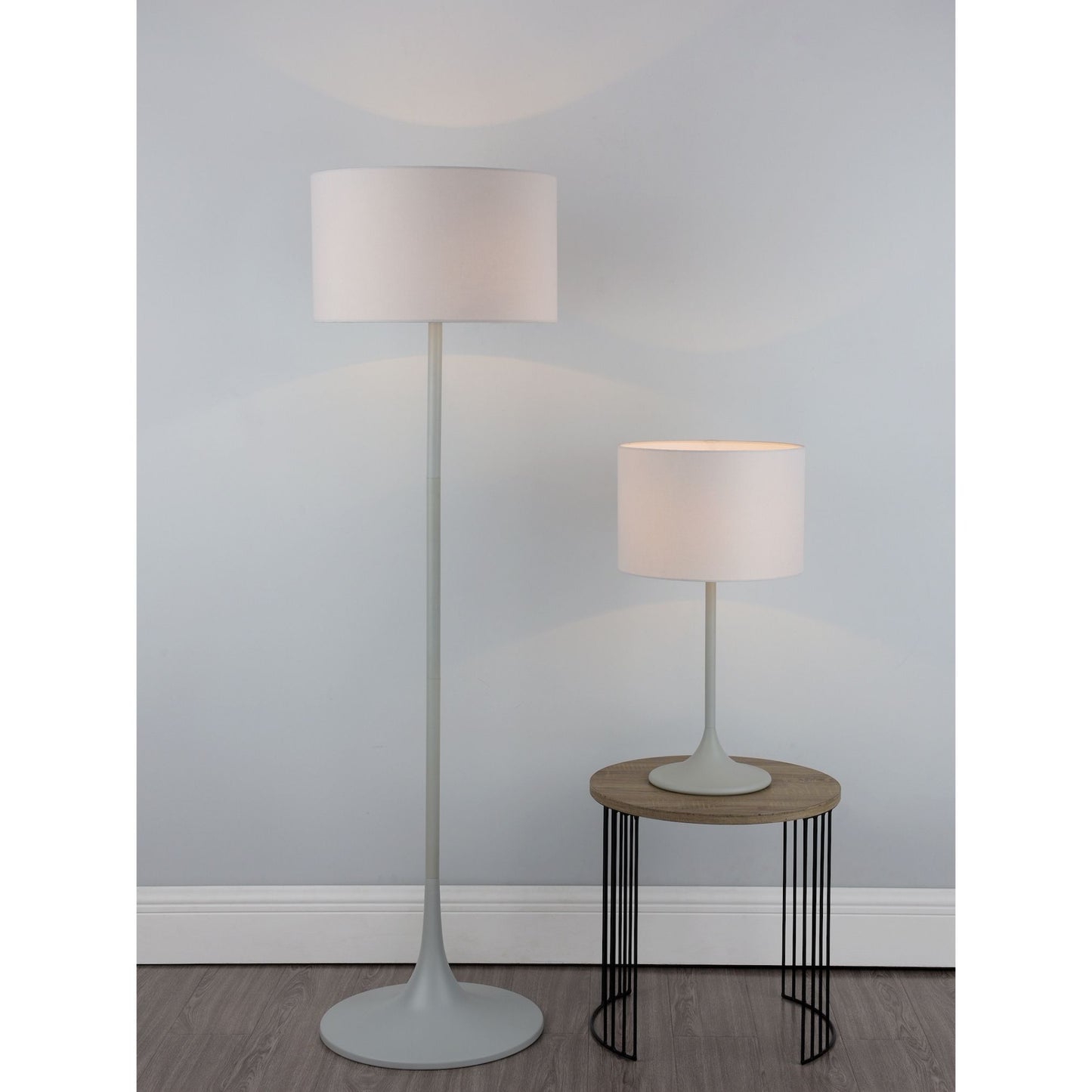 Funchal Matte Grey Table Lamp
