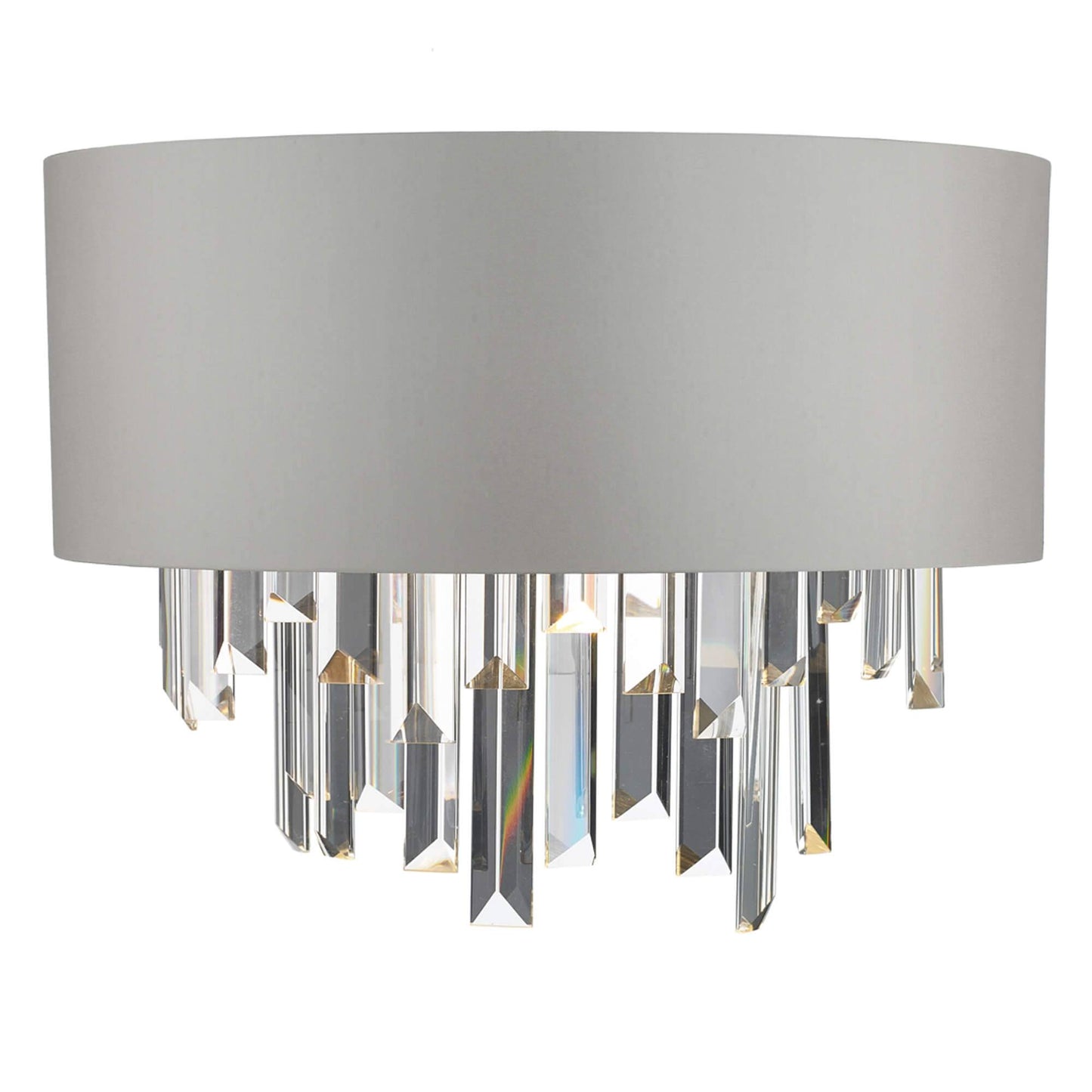 Halle Grey & Crystal Wall Light