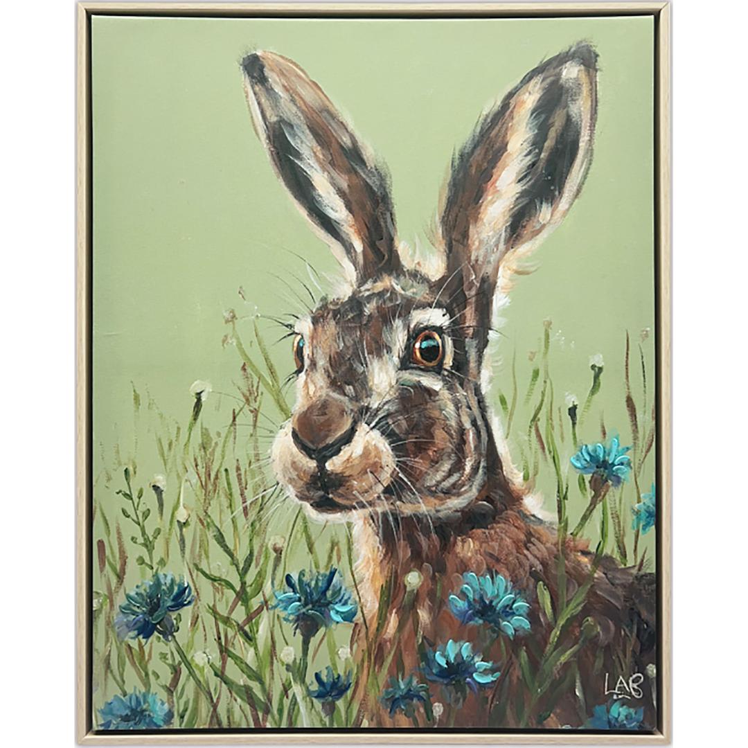 Hazel Hare 40x50cm Framed Canvas
