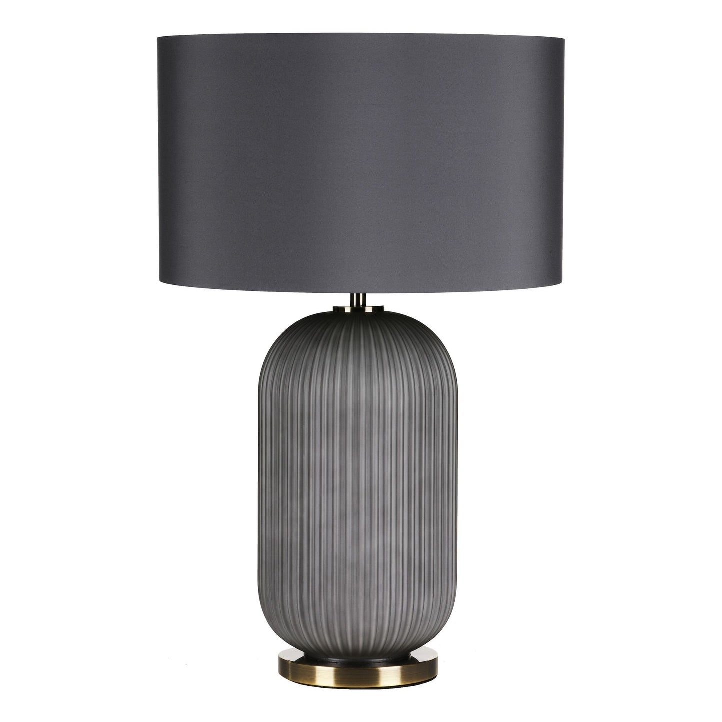 Helicon Grey Glass Table Lamp