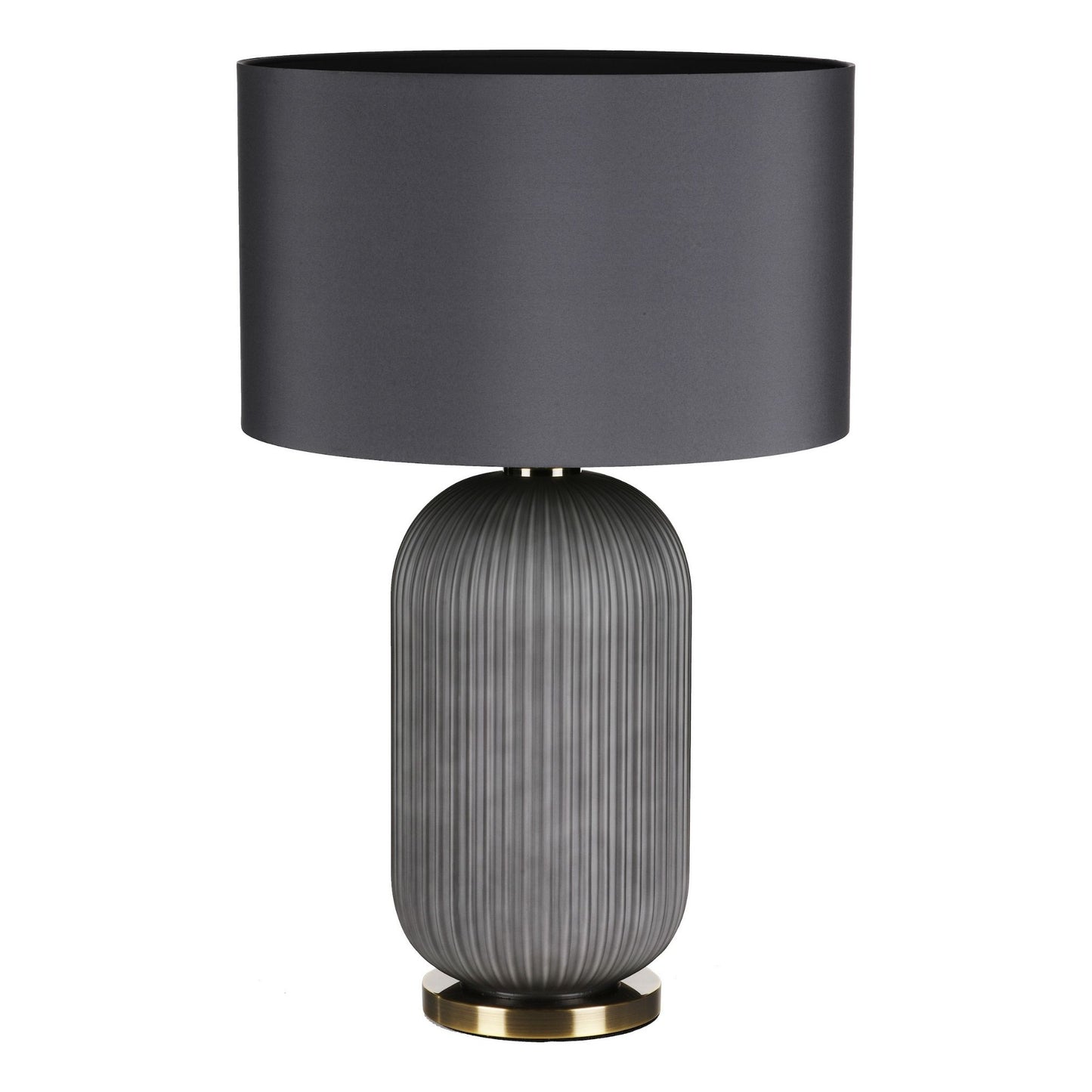Helicon Grey Glass Table Lamp