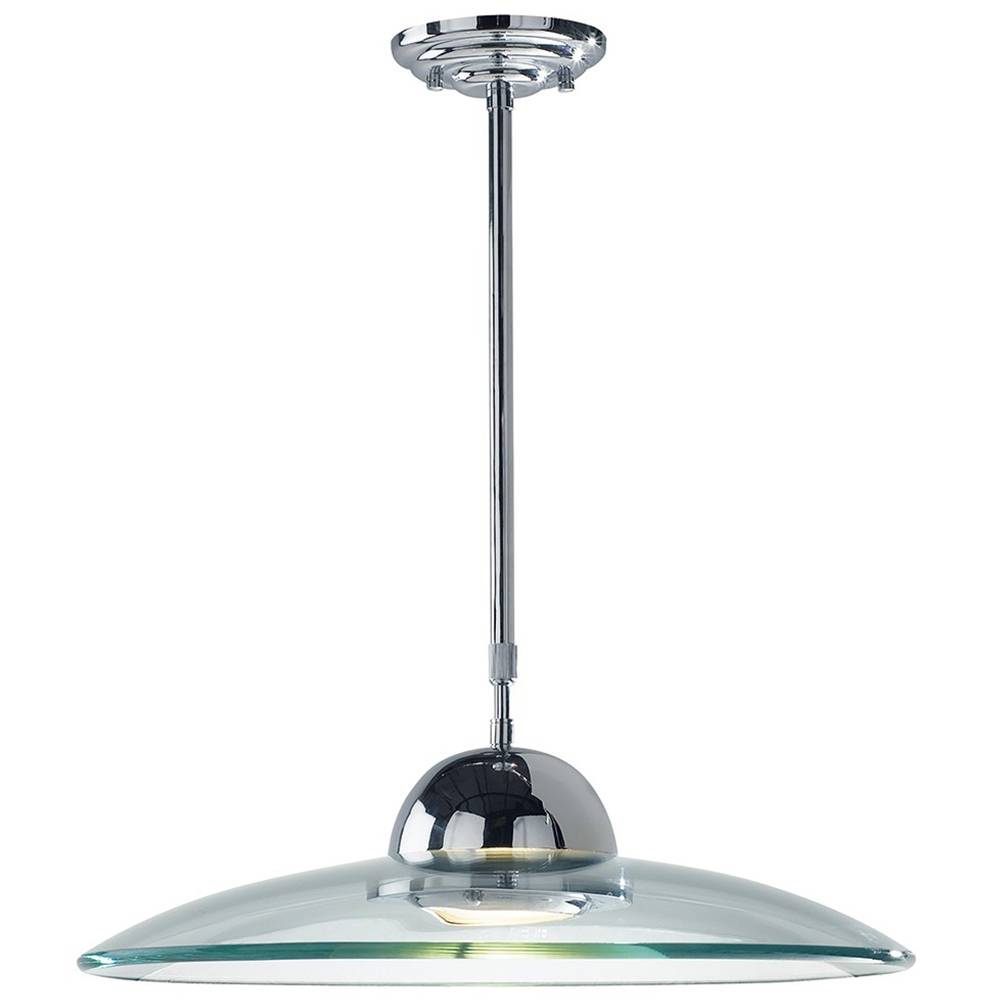 Hemisphere Pendant Ceiling Light Polished Chrome