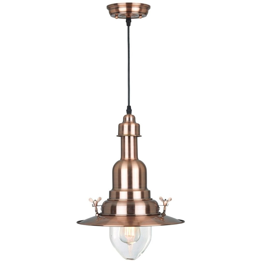 Penge Copper Fisherman Pendant Ceiling Light