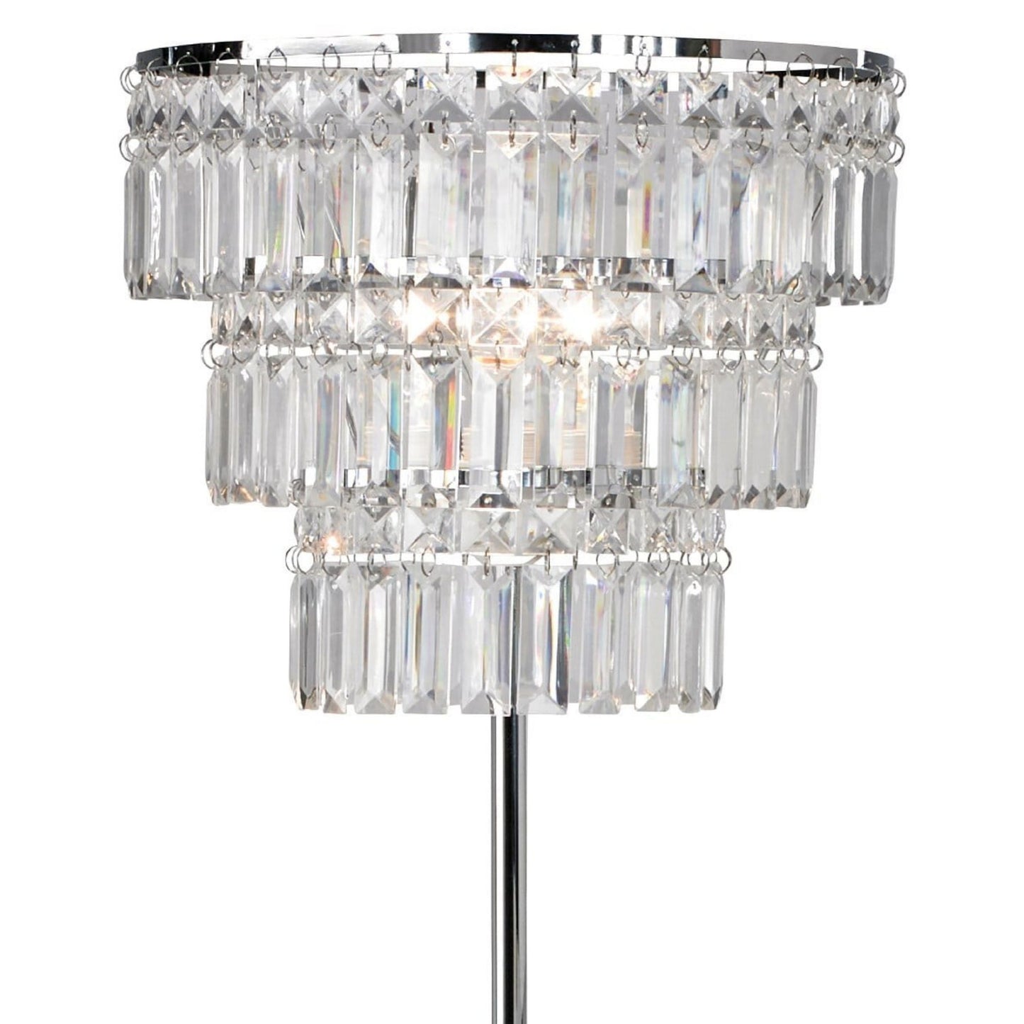 Victoria Polished Chrome & Acrylic Floor Lamp