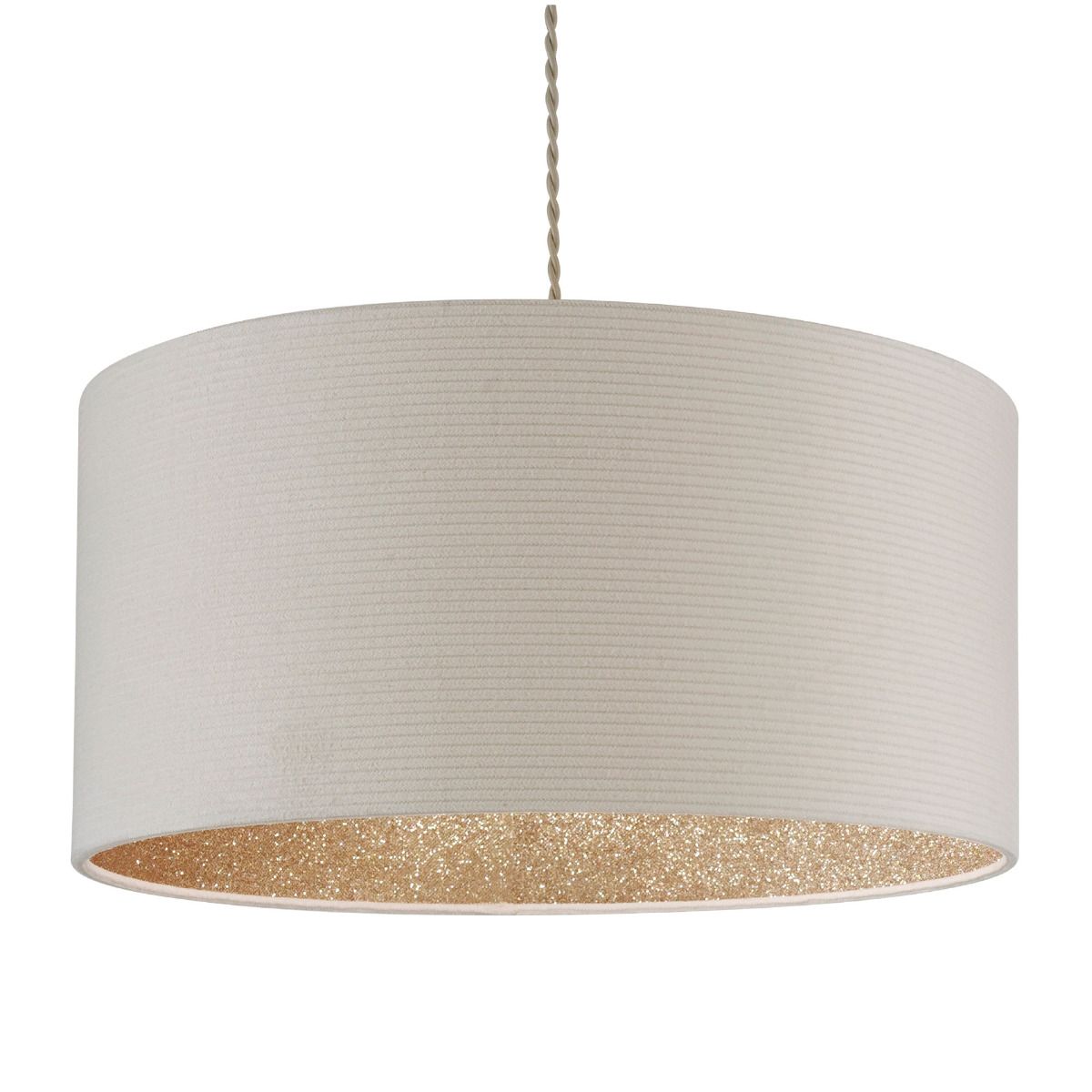 Dazzle Cream & Gold Easy-Fit Pendant Shade