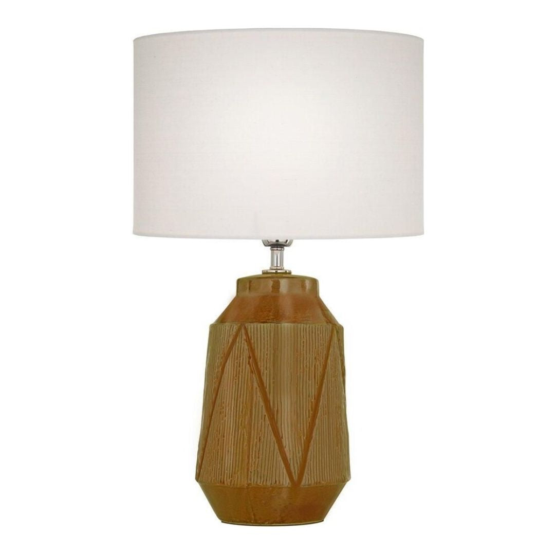 Safi Ochre Ceramic Table Lamp