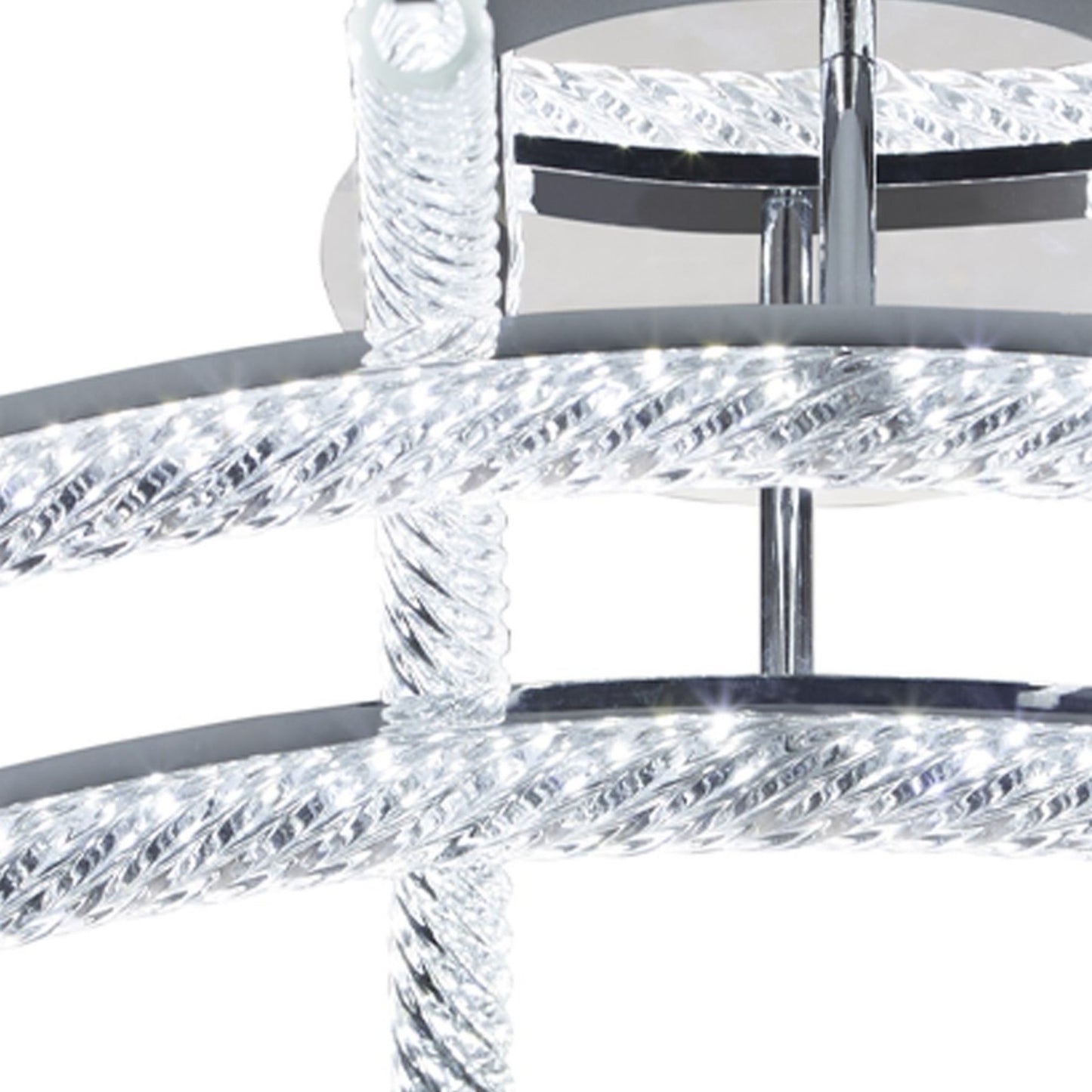 Edgar Crystal LED Semi-Flush Ceiling Light