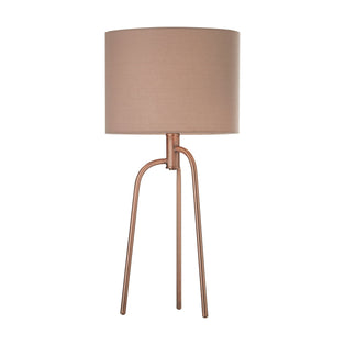 Jerry Antique Copper Tripod Table Lamp