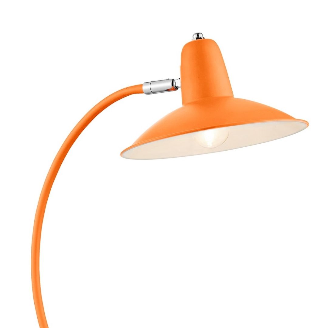Charlie Curve Orange Desk Table Lamp