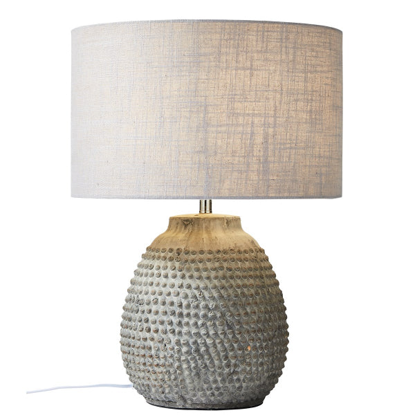 LUDLOW BOBBLE TABLE LAMP GREY