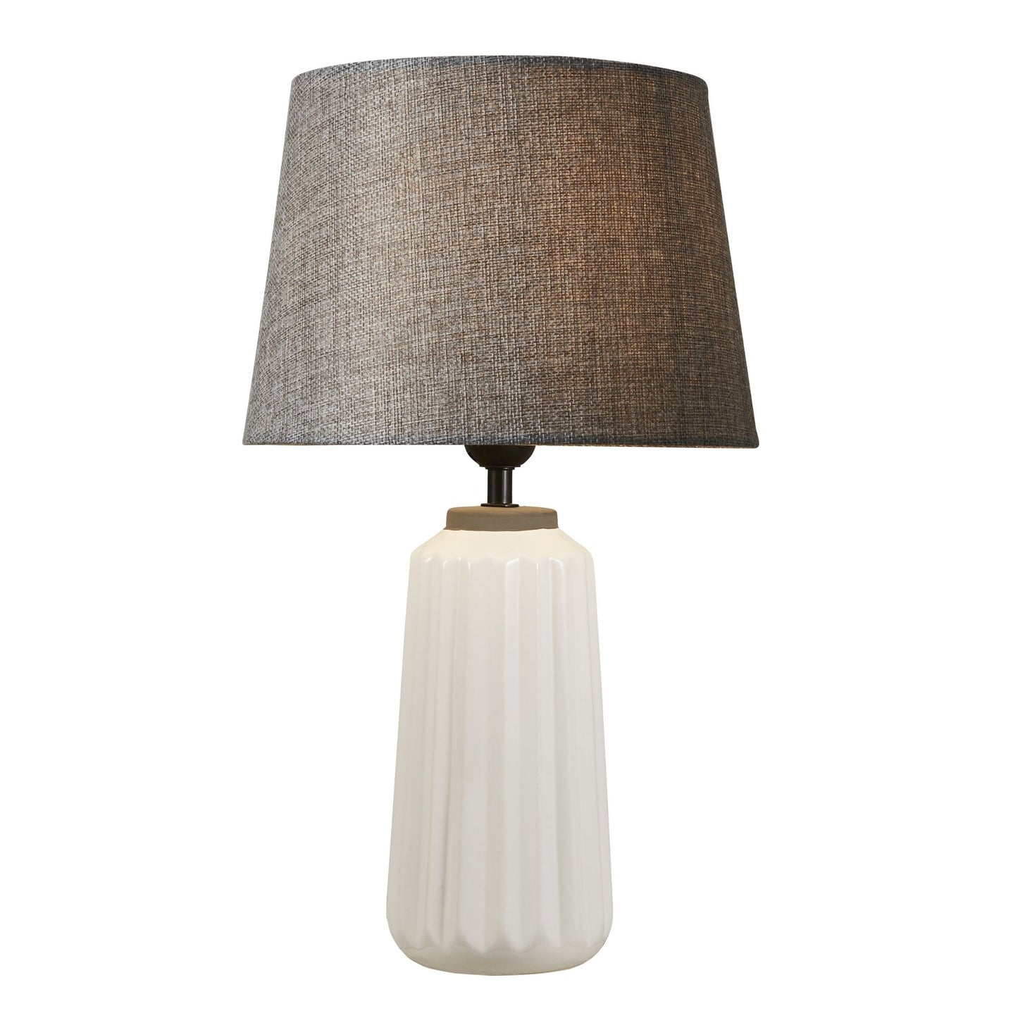 Ella Grey & White Ceramic Table Lamp