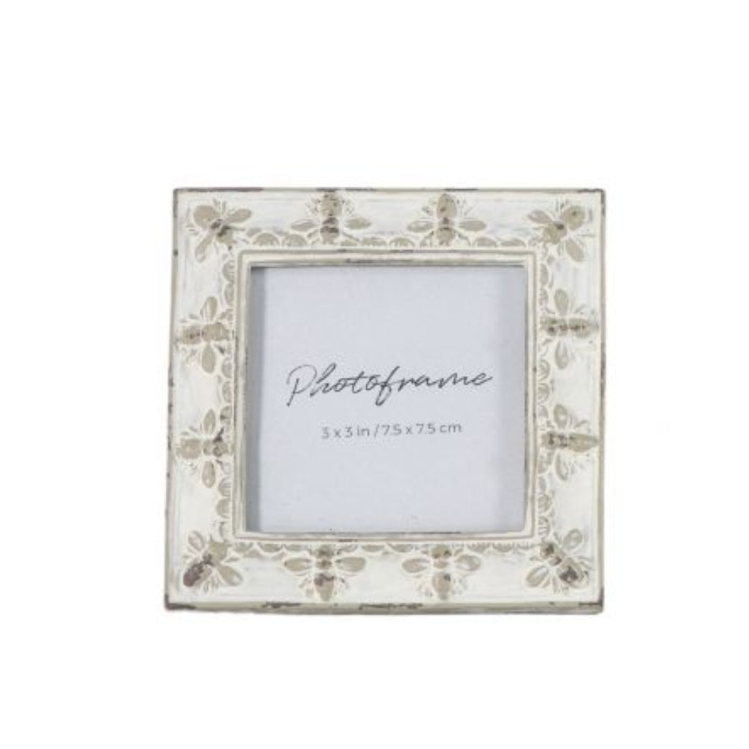 Honey Bee Ivory Photo Frame 3x3"