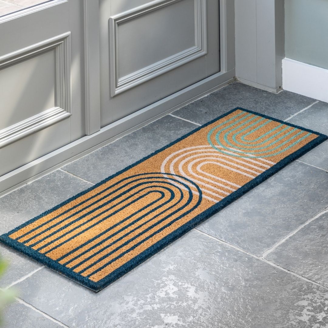 Ikat Double Arch Long Doormat