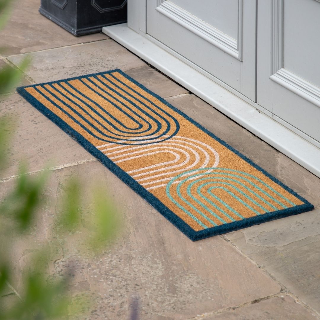Ikat Double Arch Long Doormat