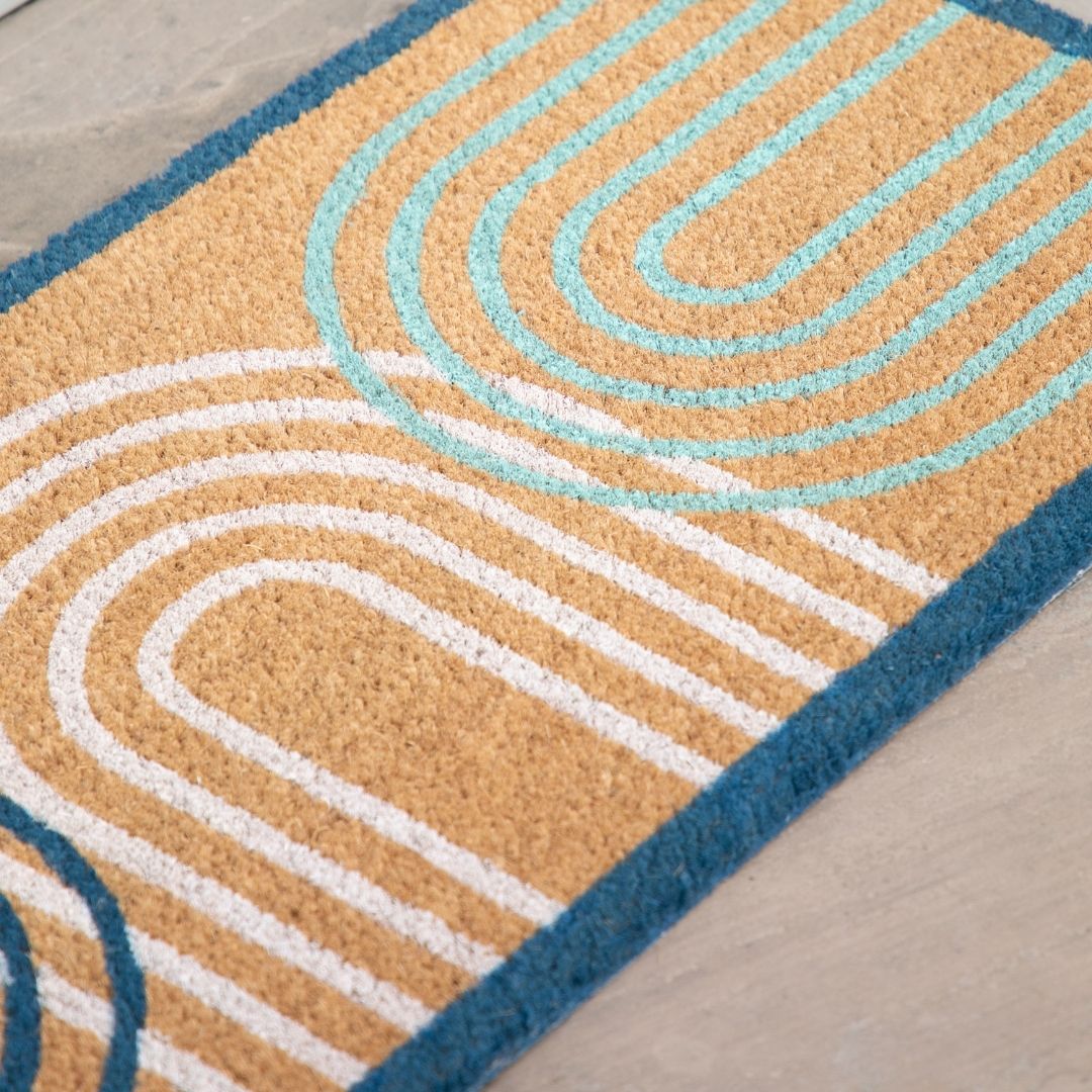 Ikat Double Arch Long Doormat