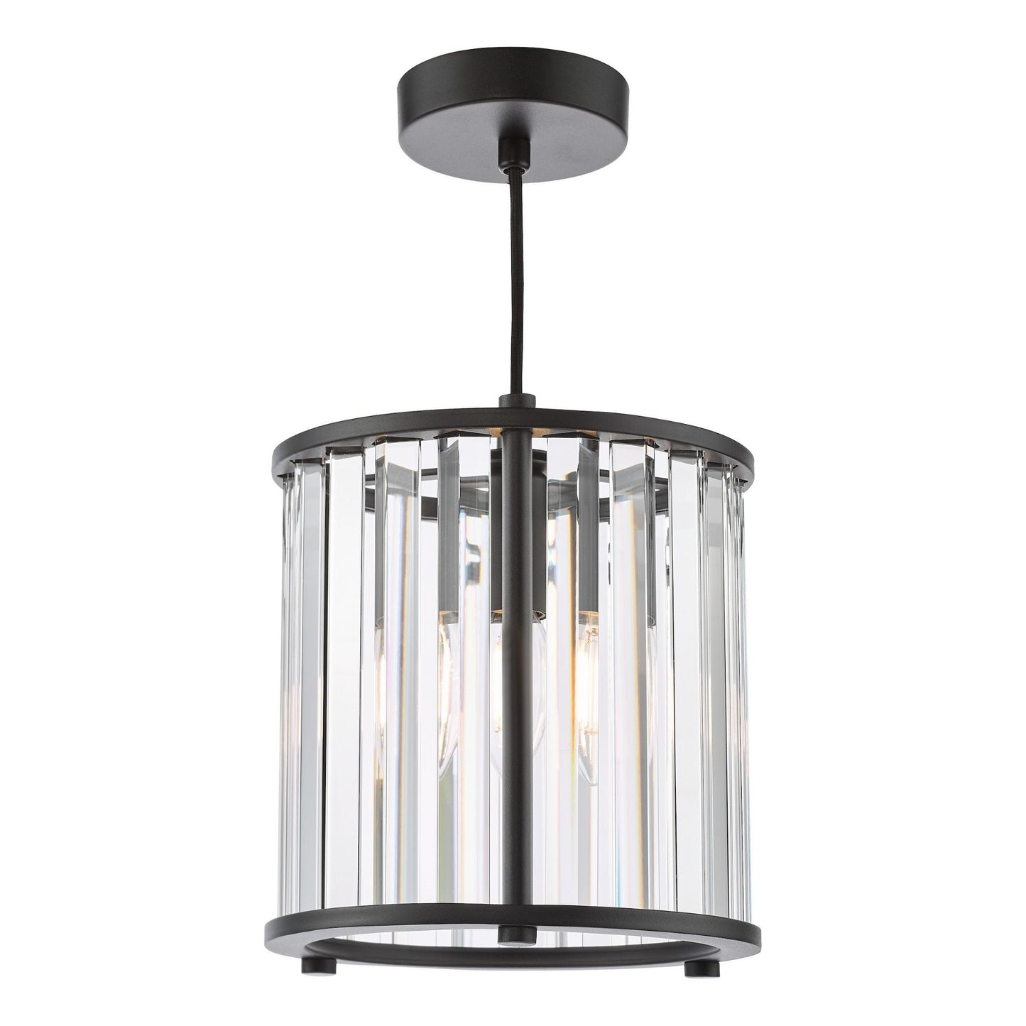 Kiran Satin Black Pendant Ceiling Light
