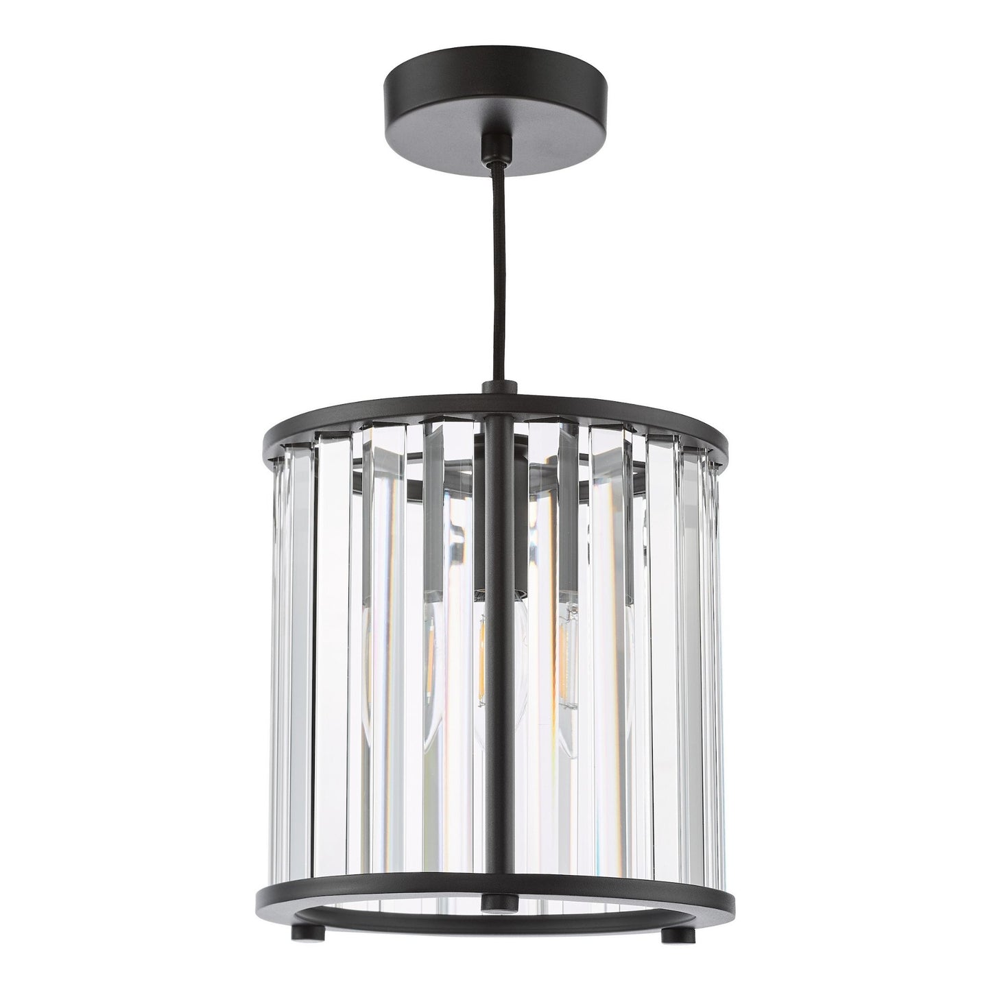 Kiran Satin Black Pendant Ceiling Light