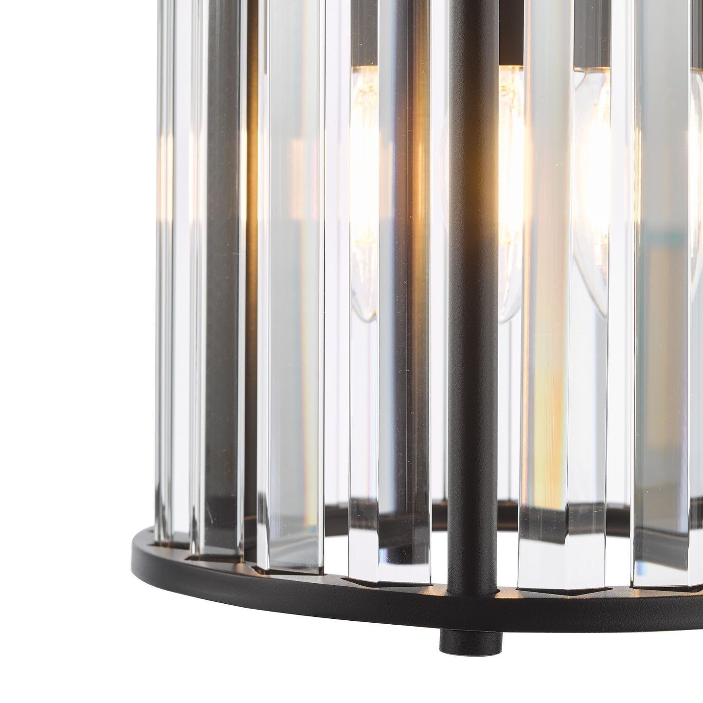 Kiran Satin Black Pendant Ceiling Light