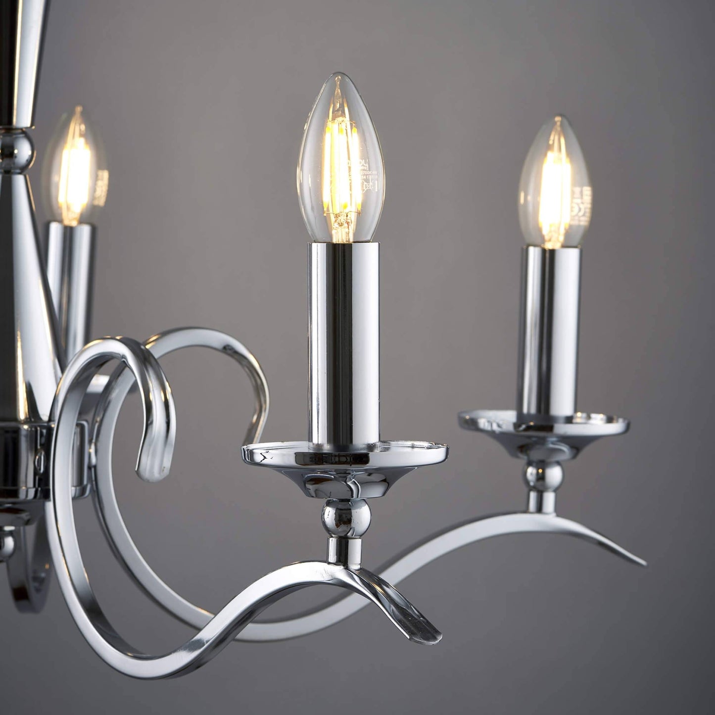 Kora 8 Light Polished Chrome Chandelier Ceiling Light