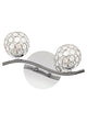 Kumar 2 Light Chrome & Crystal Wall Light