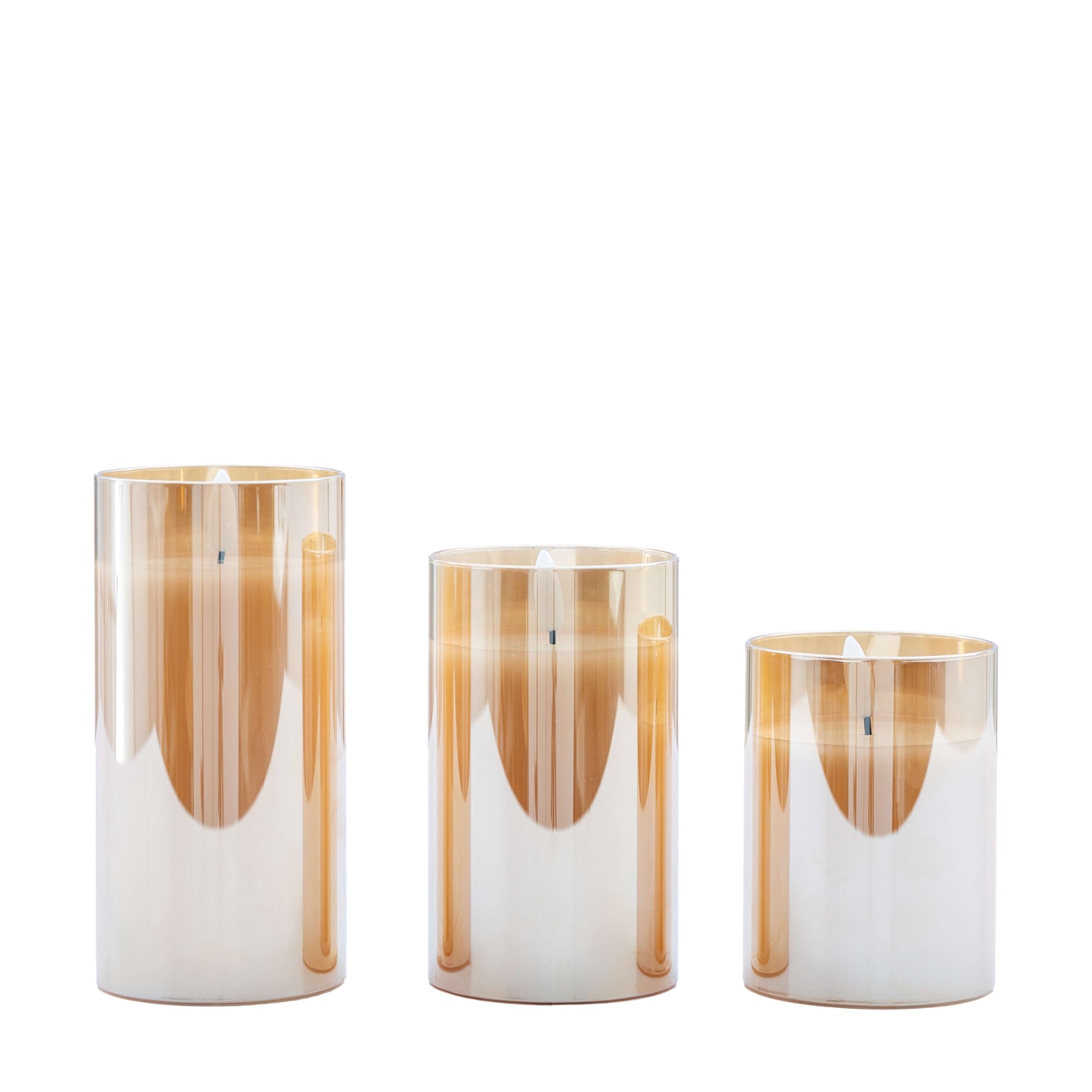 LED Candle Gold Votive (Set of 3)