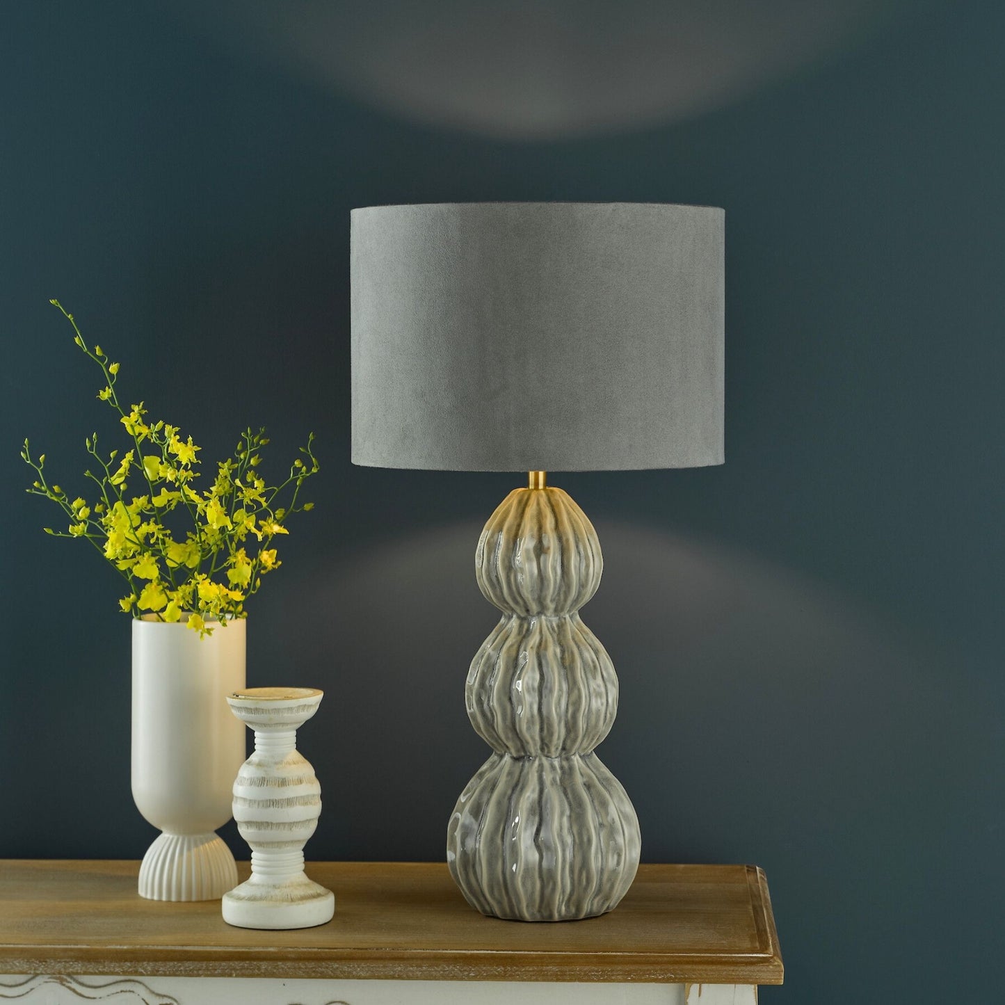Lorelai Grey Ceramic Table Lamp