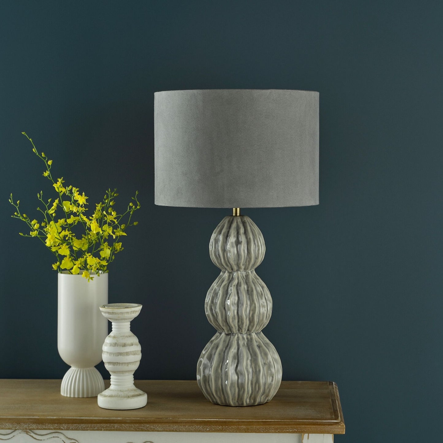 Lorelai Grey Ceramic Table Lamp
