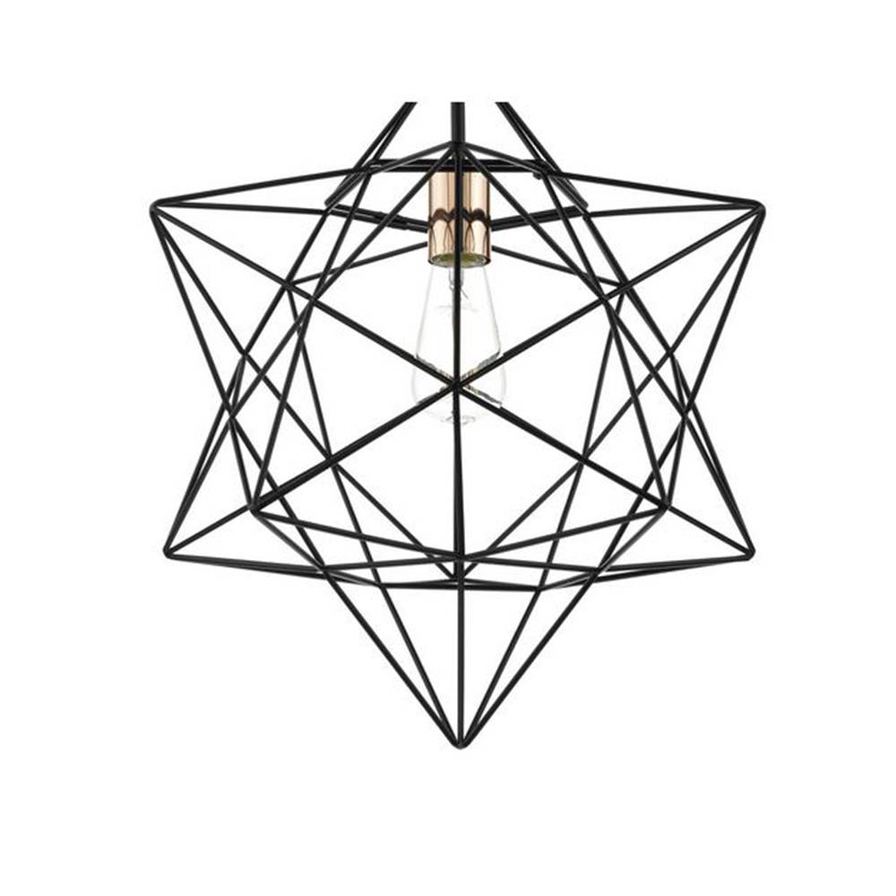Luanda Pendant Ceiling Light Black/Copper