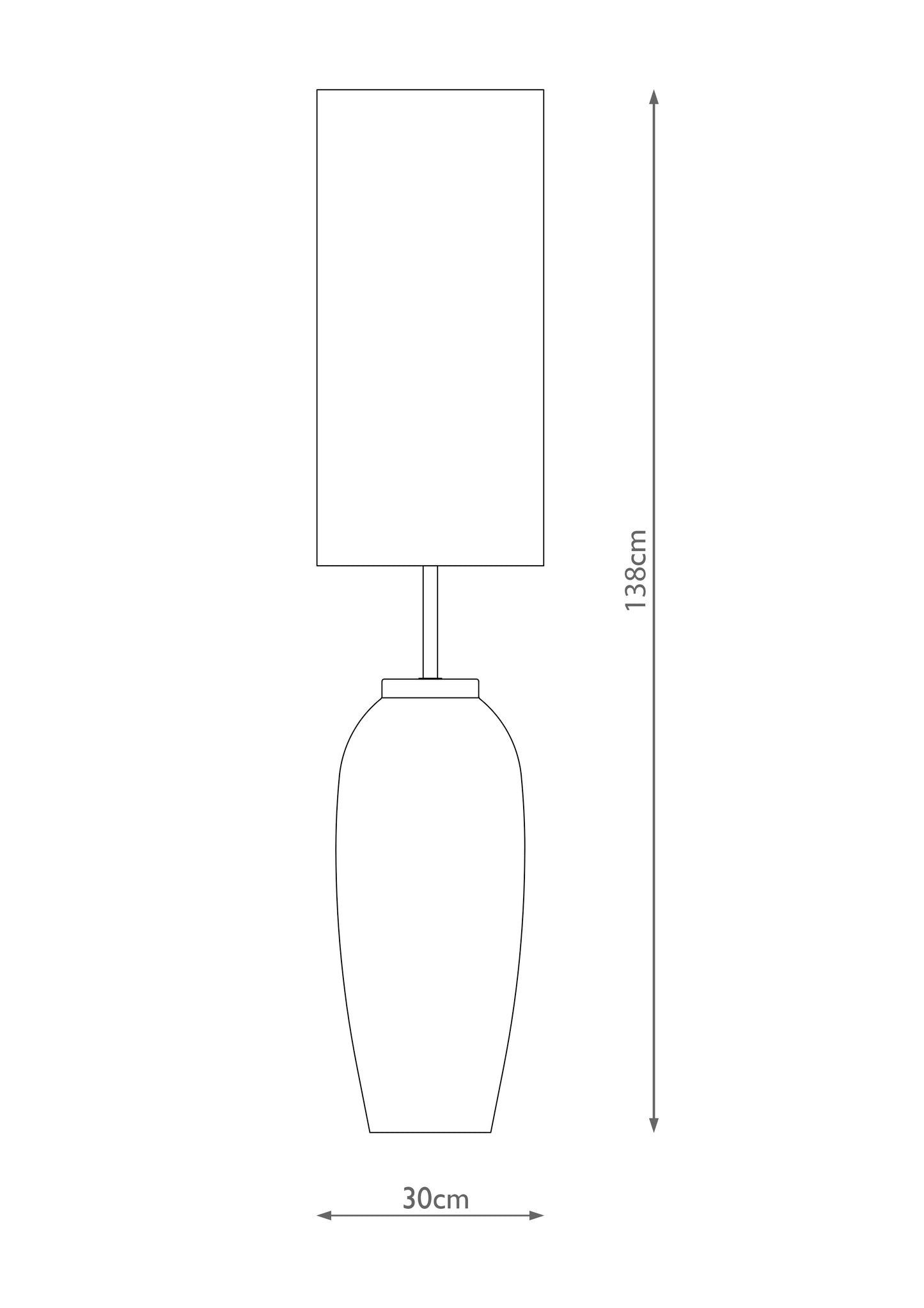 Lucinda White Concrete Floor Lamp