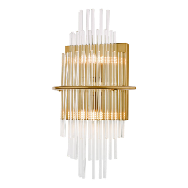 Lukas Antique Gold & Crystal Wall Light