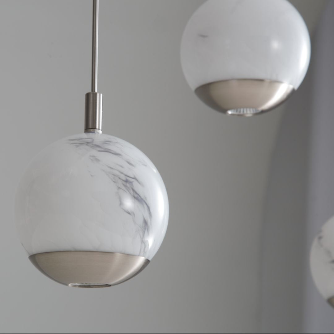 Astrid 5 Light Silver LED Ceiling Pendant Bar